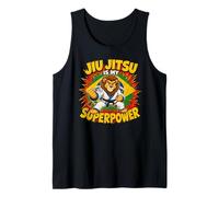 Lion Brazilian Jiu Jitsu is My Superpower Grappling Tank Top