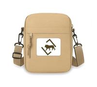 Lion Center King Prey Art Deco Fashion Crossbody Bag Cell Phone Purses Handbag Shoulder Mini Bag