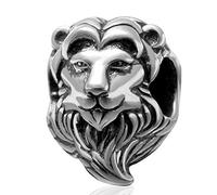 Lion Charm 925 Sterling Silver Animal Charm Birthday Charm Anniversary Charm for Pandora Charm Bracelet (B)