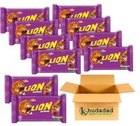 Lion Chocolate Bar Multipack Bundle - Brownie, White & Milk Flavours - Crunchy Biscuit & Caramel Chocolate Treats (10x, Lion Bar Brownie)