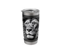 Lion Close up Stainless Steel Insulated Tumbler