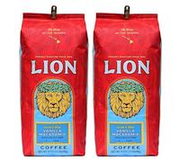 Lion Coffee, Arabica Coffee Beans, Light Roast Whole Bean Coffee, Vanilla Macadamia Flavor, A Taste of Aloha, 24 Ounce Bag (Pack of 2)