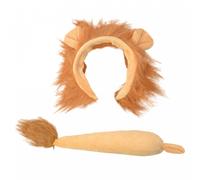 Bristol Novelty DS158 Children Costume | Lion Set | Orange | Pack of 1 Ears and Tail, Unisex-Child, Brown, One Size