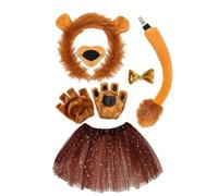 Lion Costume for Headband and Gloves, Tail, Nose, | Lion Cosplay Costumes for Masquerade, Carnival, Party, Evening and Reprisal