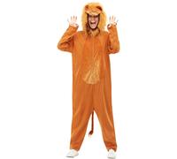 Lion costume Lion costume brown hooded jumpsuit Unisex Size