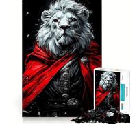 Lion Crimson Warrior Adult Jigsaw Puzzle1000 Pieces Focus Train Snug Connection Family Enjoyable (38x52cm)