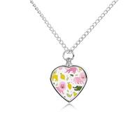 Lion Crocodile Lemon Pet Ash Necklace Keepsake Memorial Heart Pendant Jewelry
