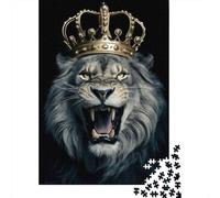 Lion Crown Adult 1000-Piece Jigsaw Puzzle, 38x26cm/1000pcs, Low-dust White Pieces for Sorting; Easy to Continue on Another Evening