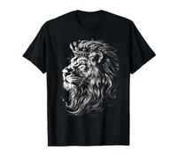 Lion Crown Regal Wild Majestic Strength Power Noble T-Shirt