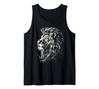 Lion Crown Regal Wild Majestic Strength Power Noble Tank Top