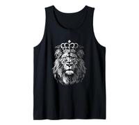 Lion Crown Regal Wild Majestic Strength Power Noble Tank Top