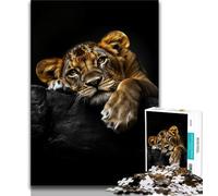 Lion Cub 1000 Piece Jigsaw Puzzles,Challenging Game And Family Play for Is Ideal As A Gift for The Whole Family 38x52cm