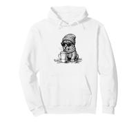 Lion cub Cute Autumn Pumpkin Spice Latte Beanie Pullover Hoodie