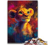 Lion Cub Puzzles for Adults And Teenagers, Educational Stress Relief Toy for Is Ideal As A Gift for The Whole Family 50x75cm