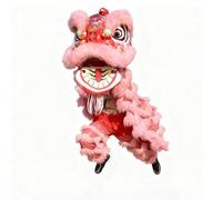 Lion Dance Costumes Suitable for Height 150-175cm / 59-69 in, Chinese Lion Dance Wool Chinese Dragon Dance Costume Show(Pink,Style A)