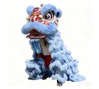 Lion Dance Costumes Suitable for Height 150-175cm / 59-69 in, Chinese Lion Dance Wool Chinese Dragon Dance Costume Show(Blue,Style A)