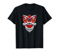Lion Dance Head - Happy Chinese New Year - The Red Fire Goat Value Graphic T-Shirt