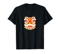 Lion Dance Head - Happy Chinese New Year - The Red Fire Goat Value Graphic T-Shirt