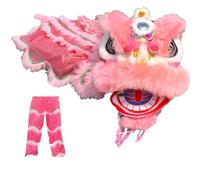 Lion Dance Mascot Costume for Ages 5-15, Traditional Chinese Costume for Parties, Carnivals, and Halloween, Encourages Active Play and Sports