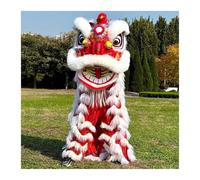 Lion Dance Mascot Costume, Outdoor Sports Lion Dance Chinese Dragon Props, Suitable For Solo Performances By Individuals 150-175cm Tall And 59-69 In Height(White,Style B)