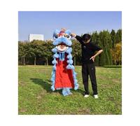 Lion Dance Mascot Costume | Traditional Chinese Dragon & Lion Dance Outfit for Lunar New Year, Carnivals, Parties & Stage Performances, Height 150-175cm / 59-69 in(Blue,Style A)