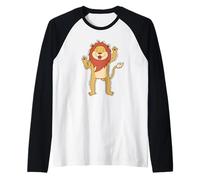 Lion Dancing Raglan Baseball Tee