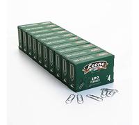 Lion Dell'Era No. 4 Zinc-Plated Clasps 32 - Cue of 10 Boxes of 100 pcs. - Made in Italy