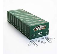 Lion Dell'Era No. 5 Zinc-Plated Clasps 49 - Cue of 10 Boxes of 100 pcs. - Made in Italy