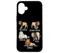 Lion Different Types Varieties Wildlife Lions Animal Lover Case for iPhone 16 Plus