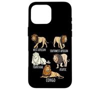 Lion Different Types Varieties Wildlife Lions Animal Lover Case for iPhone 16 Pro Max
