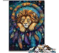Lion Dream Catcher Jigsaws Puzzles 1000 Pieces for Teenagers Gifts, Educational Games Home Decoration Birthday Present, Gifts, Wall Art (50x75cm)
