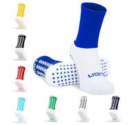 Lion Elite 2.0 Grip Socks - Non-Slip Football Socks with Dual Grip - Pairs with Sleeves, Adults & Kids Sizes - Royal Blue | Large