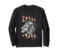 Lion Emblem Gryffindor Pride Illustration Long Sleeve T-Shirt