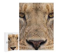 Lion Face Close-Up Jigsaw Puzzle, 500 PCS, Indoor Activity for The Home, An Absorbing Project for Relaxed Weekends, for Family Fun