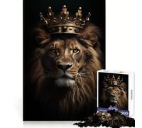 Lion Face Head Jigsaw Puzzle 1000 Piece for Adults Serene Game Serene Game Pattern Build Xmas Fun Gift (38x52cm)