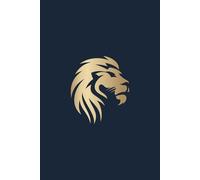 Lion Face Notebook, Navy Edition, Lined Interior, Journal for Men for Daily Reflections & Goals,: 100 Pages, Perfect for Planning & Building Strength, Great Gift for Men