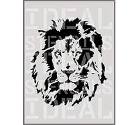 Lion face Stencil Home wall Decor Art Craft Painting Stencil (M- 25X29CM)