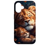 Lion Family Case Cub Parent Love Wildlife Peaceful Serene Case for iPhone 16