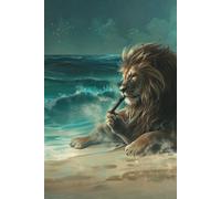 Lion Fantasy Lined Notebook Journal Notebook University Notebook, Work Notebook Writing Notebook Journal Notetaking, Daily Journal Writing book Pads & Diaries Note Book