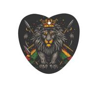 Lion Flag Reggae Rastafarian Rasta Car Air Freshener Hanging Aromatherapy Tablets Car Accessories Rearview Mirror Pendant Decor