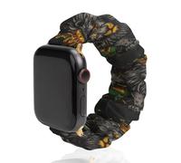 Lion Flag Reggae Rastafarian Rasta Watch Band Elastic Scrunchie Watch Strap Soft Wristband Compatible with Apple Watch