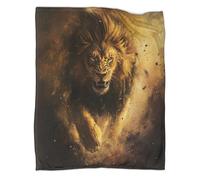 Lion Fleece Blanket Flannel Throw Soft Cozy Thick Warm Fluffy Breathable 3D Blanket Sofa Throw Blanket for Couch Bed for Kids Teens Adults 70x80inch(180x200cm)