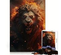Lion From Hell Puzzles for Teenagers 1000 Pieces Relax Game Clear Tone Fun Hobby Birthday Art Gift (38x26cm)