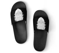 Lion God Khonsu Unisex Slippers Bath Pool Shower Slide Indoor House Slipper Outdoor Shoes Sandal