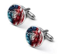 Lion God Peace Flag Funny Cufflinks Fashion Men Cuff Links Shirt Accessories for Business Wedding