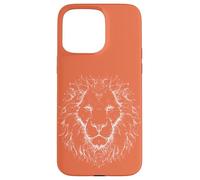 Lion Head Line Art Case for iPhone 15 Pro Max