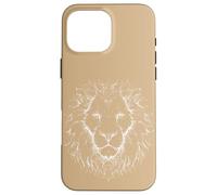 Lion Head Line Art Case for iPhone 16 Pro Max