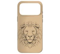 Lion Head Line Art Case for iPhone 17 Pro Max