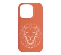 Lion Head Line Art Minimalist Case for iPhone 14 Pro