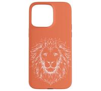 Lion Head Line Art Minimalist Case for iPhone 15 Pro Max